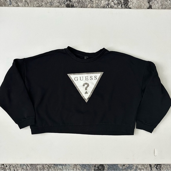 Guess Women’s Logo Cropped Sweatshirt Size XL - Picture 14 of 14